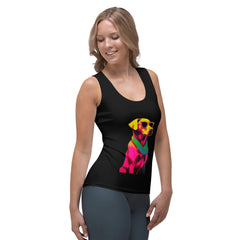 Serene Canine Beauty All-Over Print Women's Tank Top - Beyond T-shirts