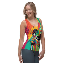 Fashionable Melodies Women's All-Over Print Tank Top - Beyond T-shirts