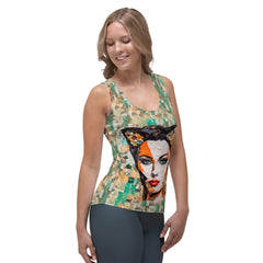 Retro Vinyl Grooves Women's All-Over Print Tank Top - Beyond T-shirts