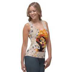 Harmonious Vibes Music-Themed Women's Tank Top - Beyond T-shirts