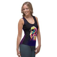 Colorful Canvas Elegance Women's All-Over Print Tank Top - Beyond T-shirts