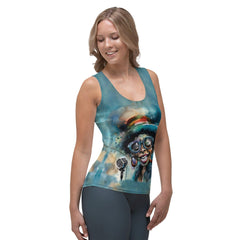 Melodic Muse Caricature Tank Top - Beyond T-shirts