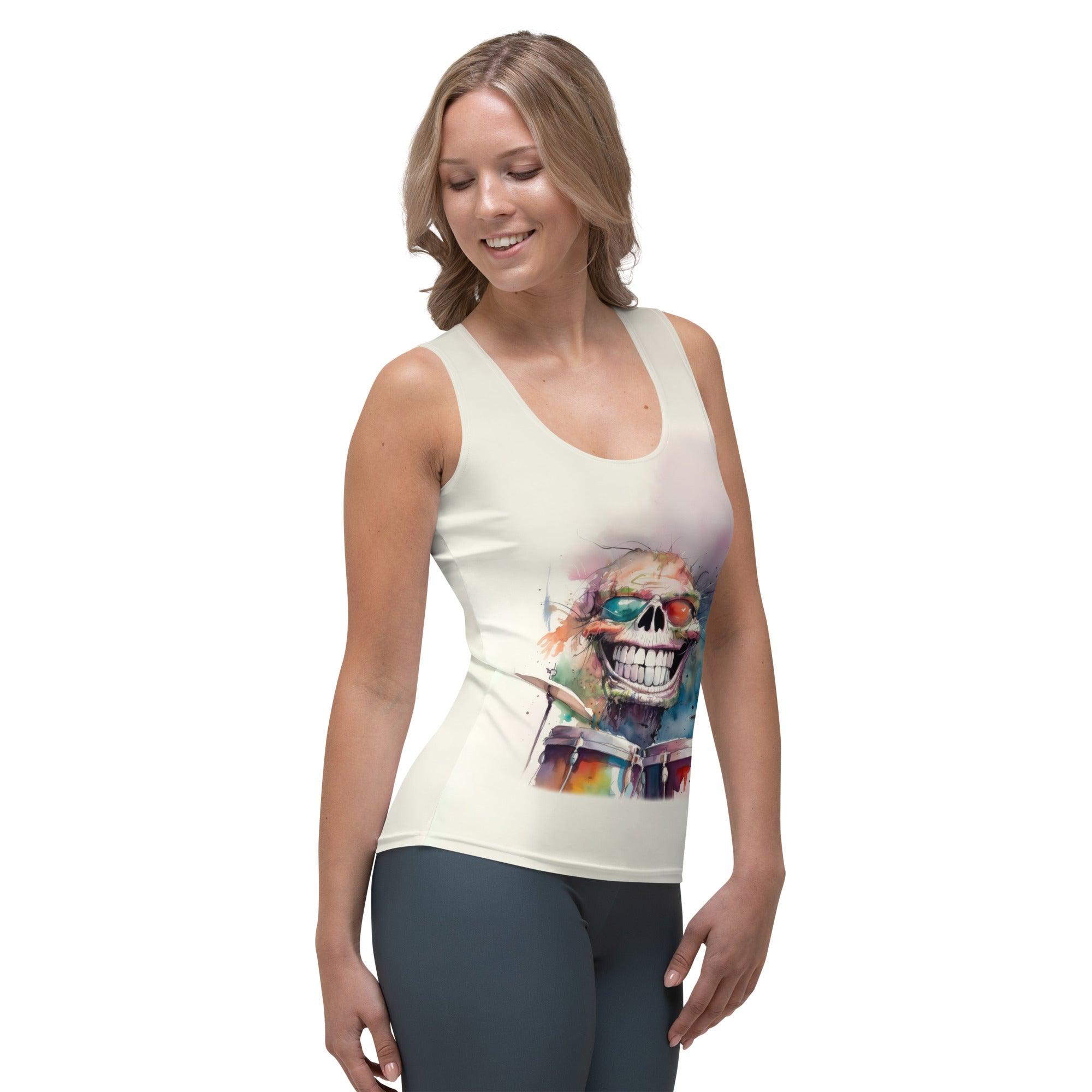 Playful Pitches Caricature Tank Top - Beyond T-shirts