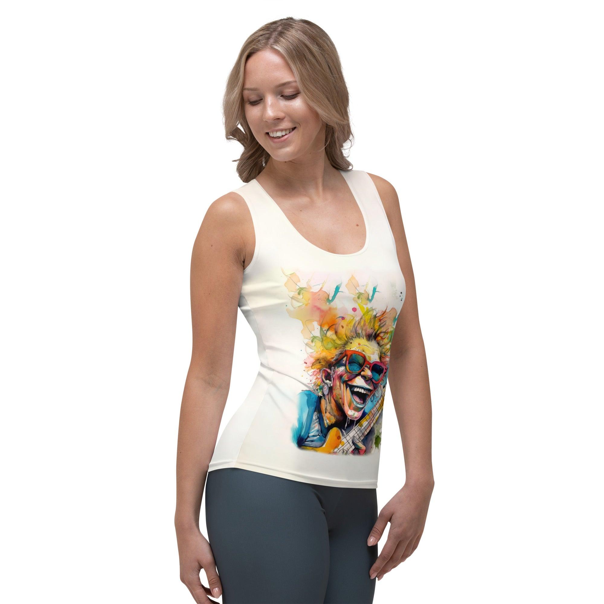 Harmonic Hilarity Caricature Tank Top - Beyond T-shirts