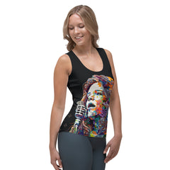 Harmonious Notes All-Over Print Women's Tank Top