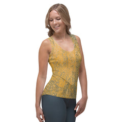 Meadow Escape Rustic Texture Tank Top