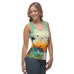 Mountain Peaks Tranquility All-Over Print Women's Tank Top