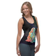 Whirlwind Wonder Tank Top styled in a casual outfit, side angle view.