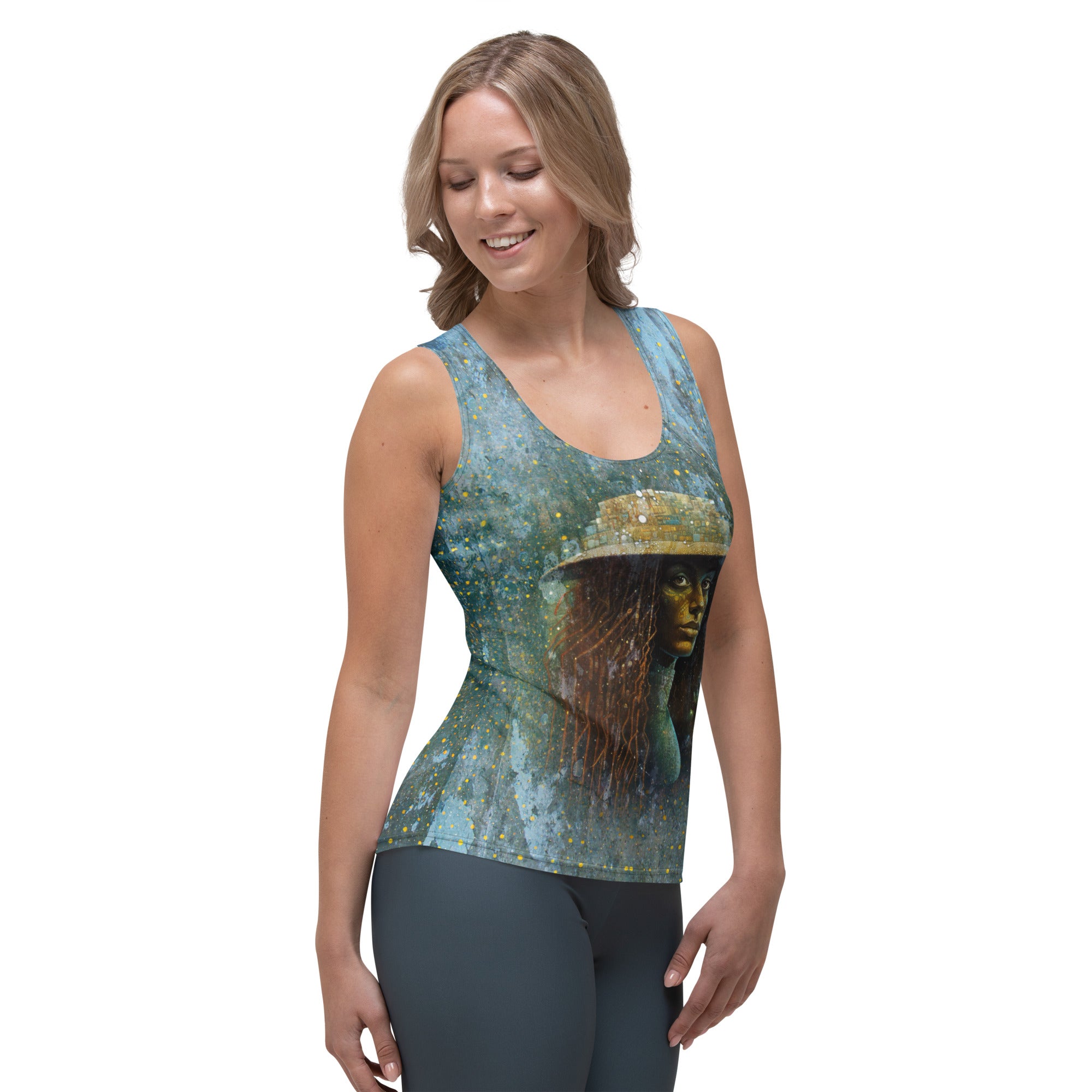 Whimsical Whirl Women's Tank Top - Side View