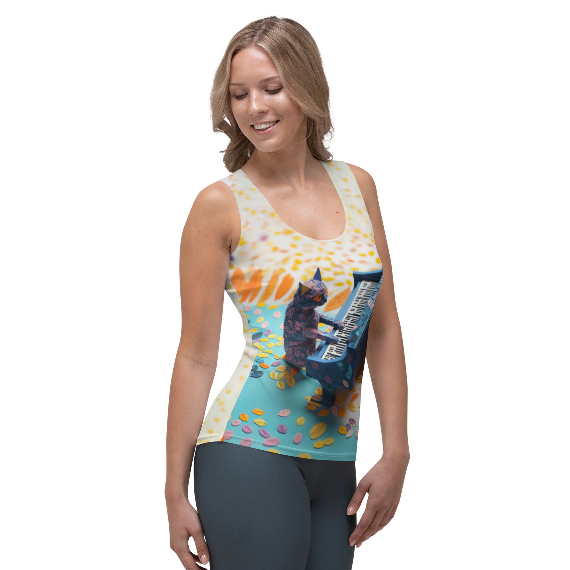 Fashionable Papercraft Gothic Arches Women's Tank.