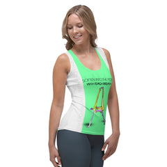 Stylish Lotus Pose Women's Tank Top in vibrant colors.

