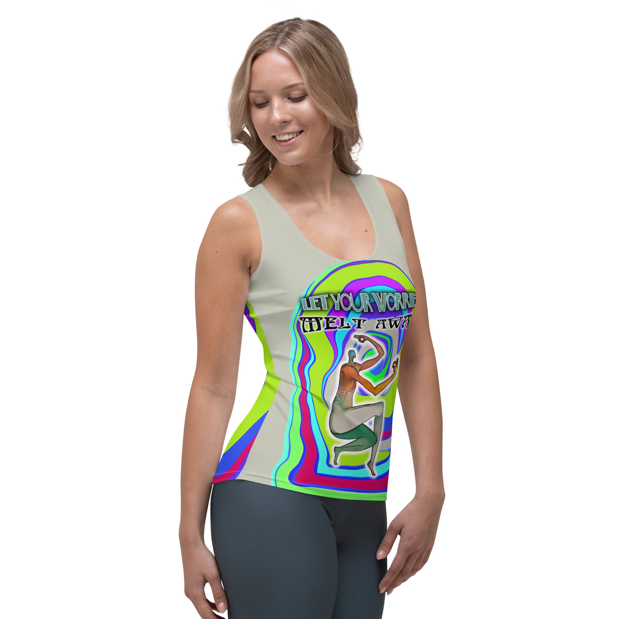 Eco Balance Women's Tank Top in vibrant green color.
