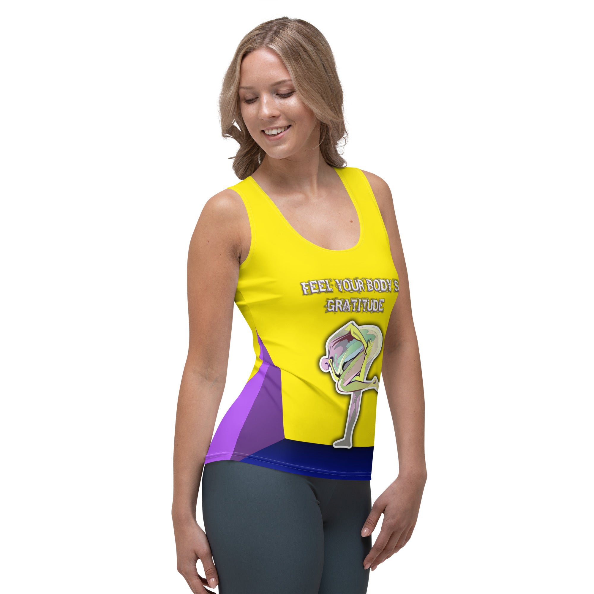 Sanskrit Calm Women's Tank Top front view.