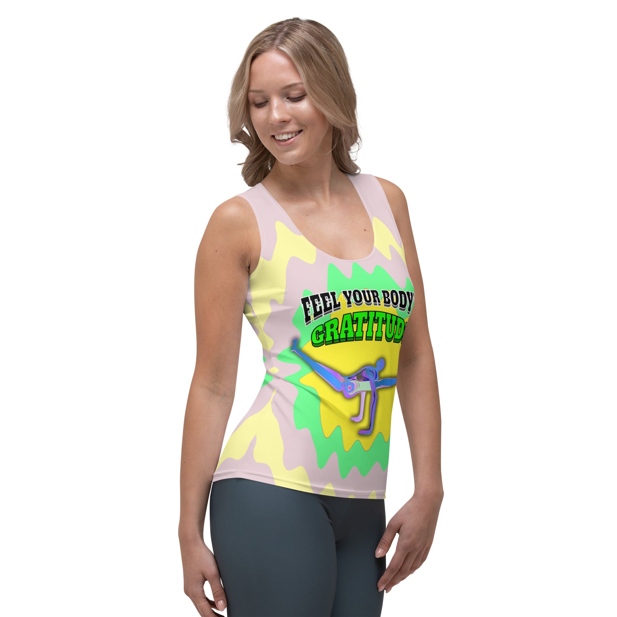 Hatha Harmony Women's Tank Top front view.