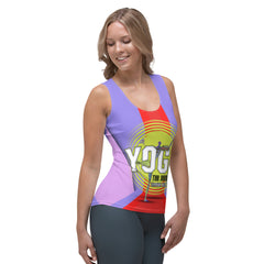 Mystics Moon Women's Tank Top in yoga pose.