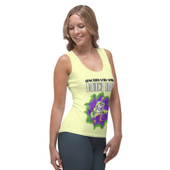 Meditative Muse women's yoga tank top in serene setting.
