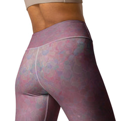 Woman wearing Glitter 3 sparkly yoga leggings during a workout.