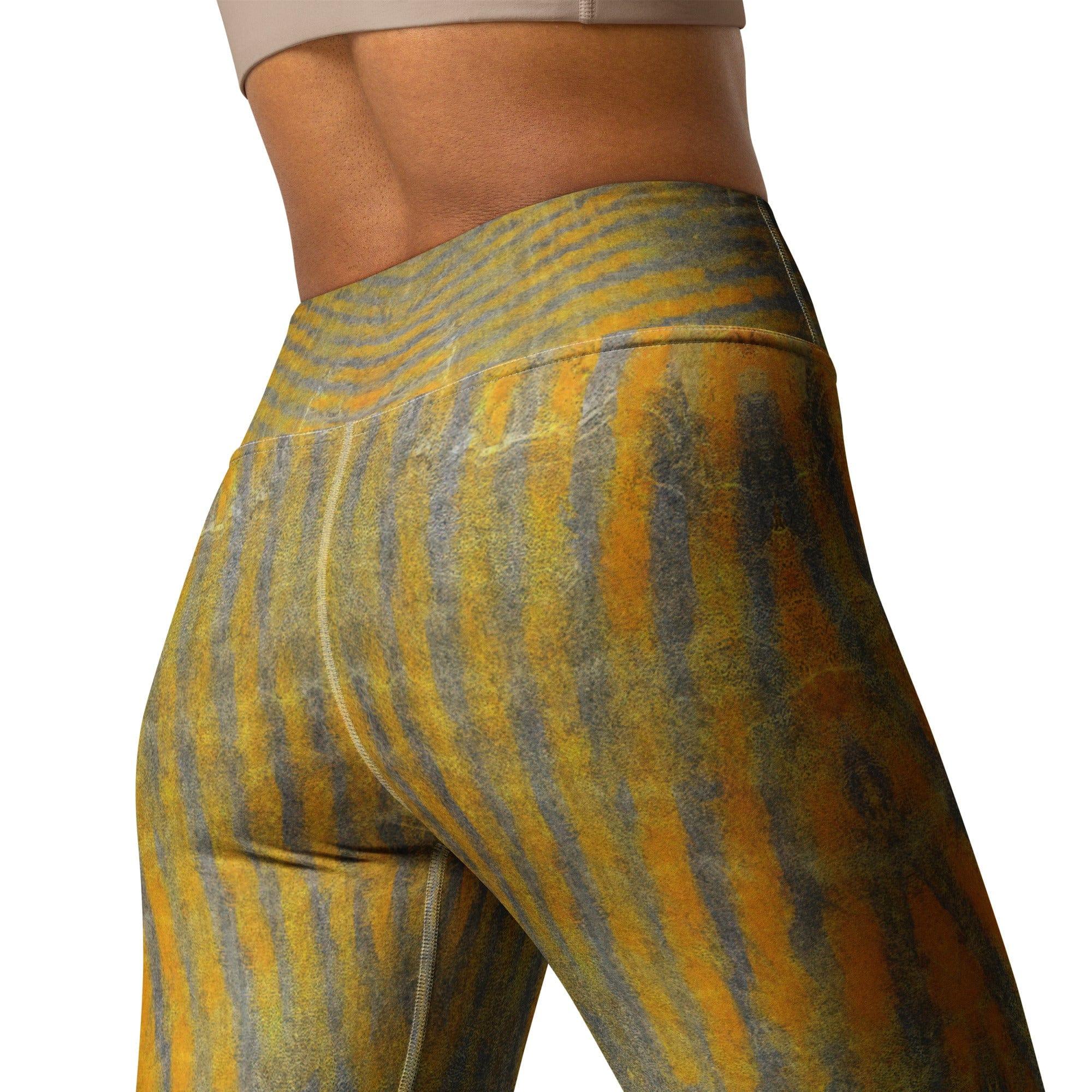 Soft and durable Yellow Yoga Leggings, perfect for all types of yoga