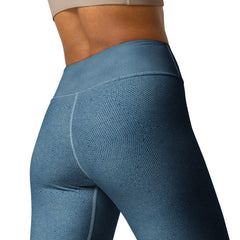 Faded Denim Illusion Yoga Leggings