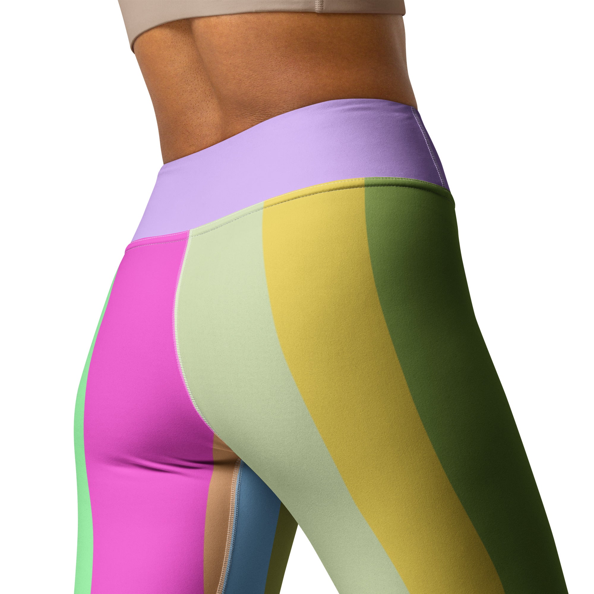 Stylish and flexible Galactic Stratosphere Yoga Leggings for all body types.