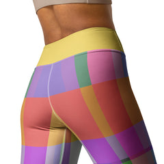 Colorful and artistic Psychedelic Prism leggings, blending high performance with a statement style for yogis.