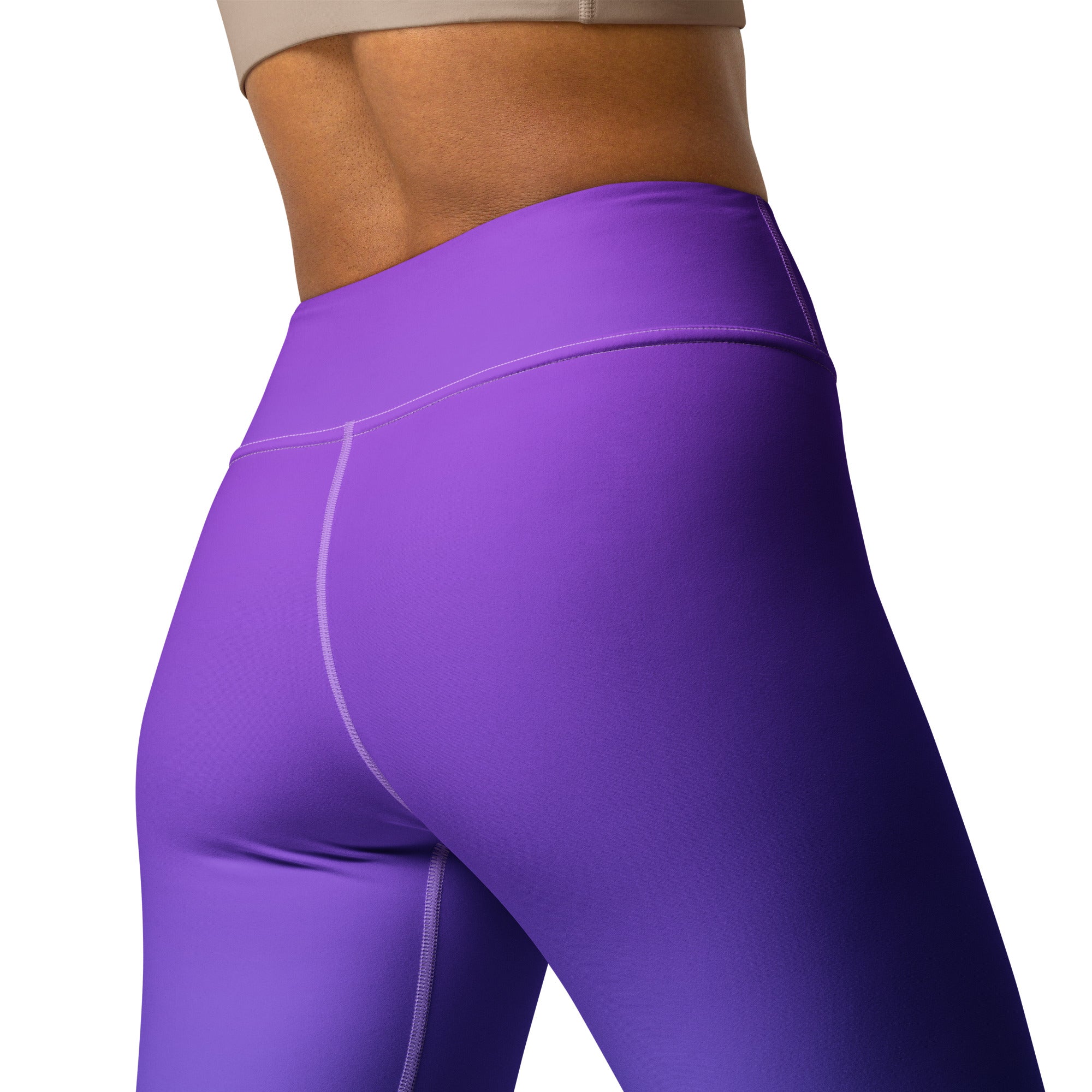 Illuminate your workout wardrobe with the mystical hues of the Aurora Borealis in these unique yoga leggings.