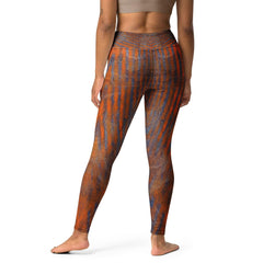 Orange Black Yoga Leggings - Beyond T-shirts