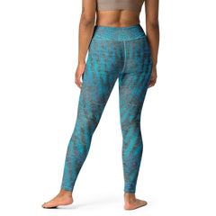 Soft and stretchy Light Blue Leggings, ideal for yoga and meditation