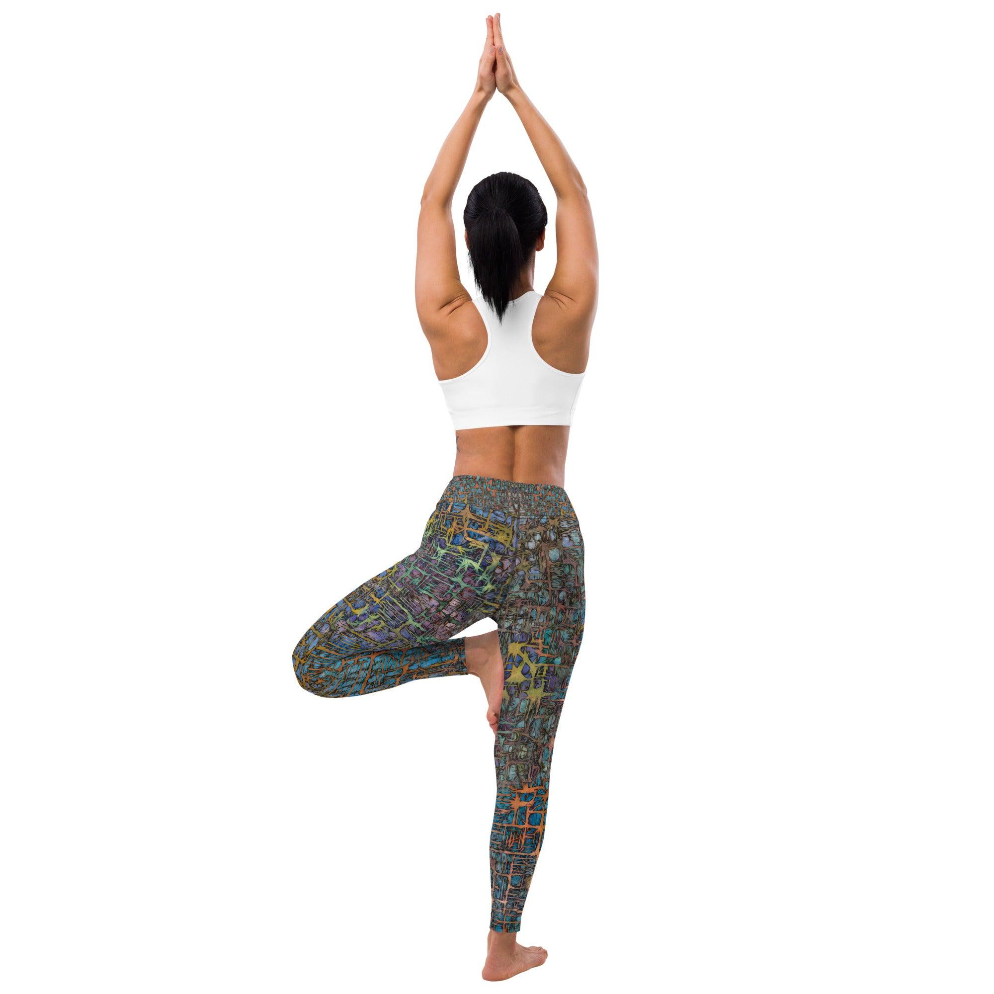 Leafy Tranquility All-Over Print Yoga Leggings - Beyond T-shirts