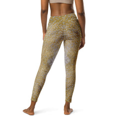 Satin Serenity Texture Yoga Leggings