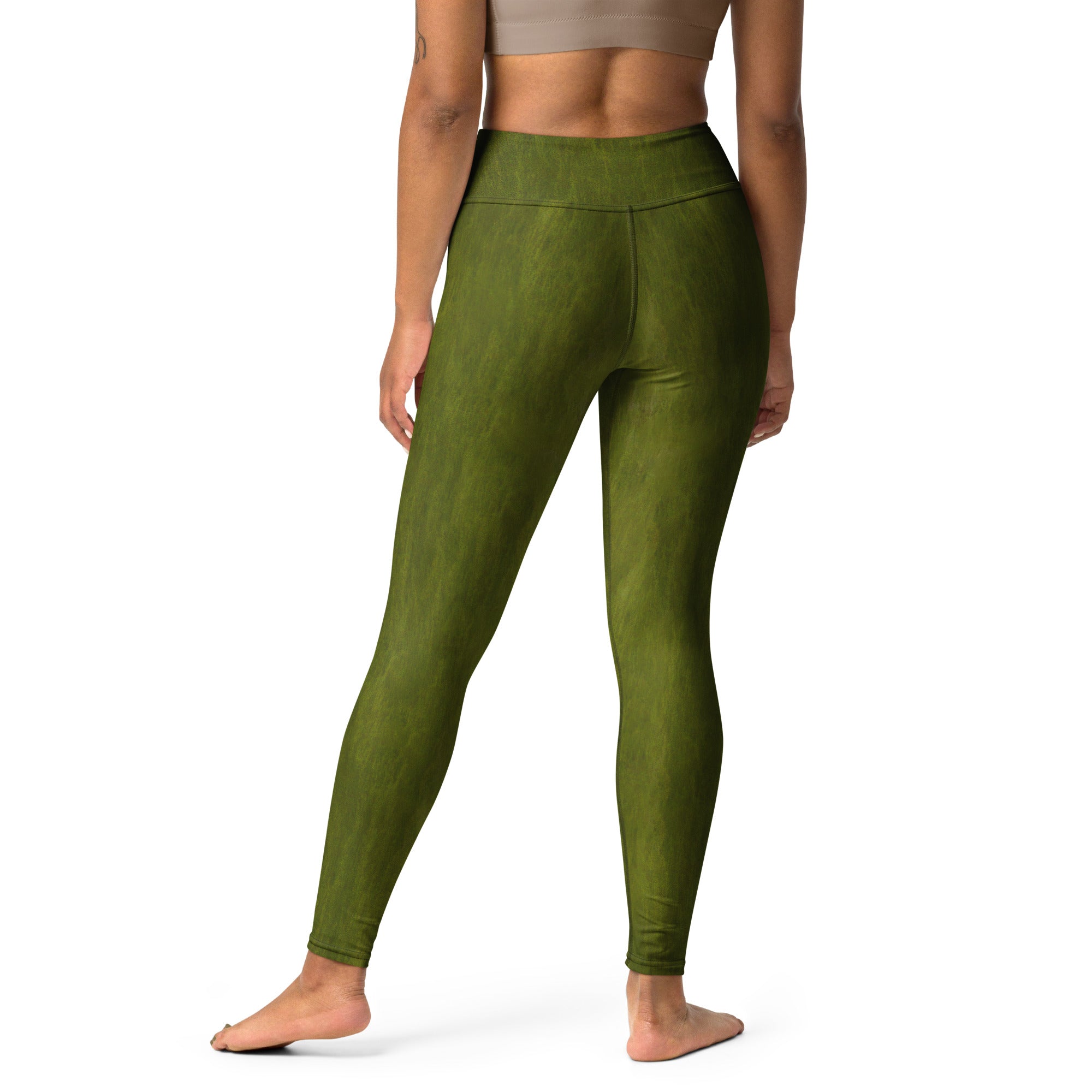 Elegant and Durable Brushed Bronze Leggings for Yoga Enthusiasts
