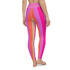 Color-rich, patterned leggings that bring the energy of a kaleidoscope to your fitness routine.