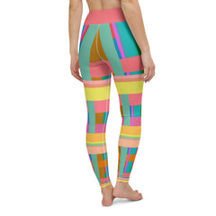 Elegant leggings featuring a serene sunset design, ideal for evening workouts and relaxation.