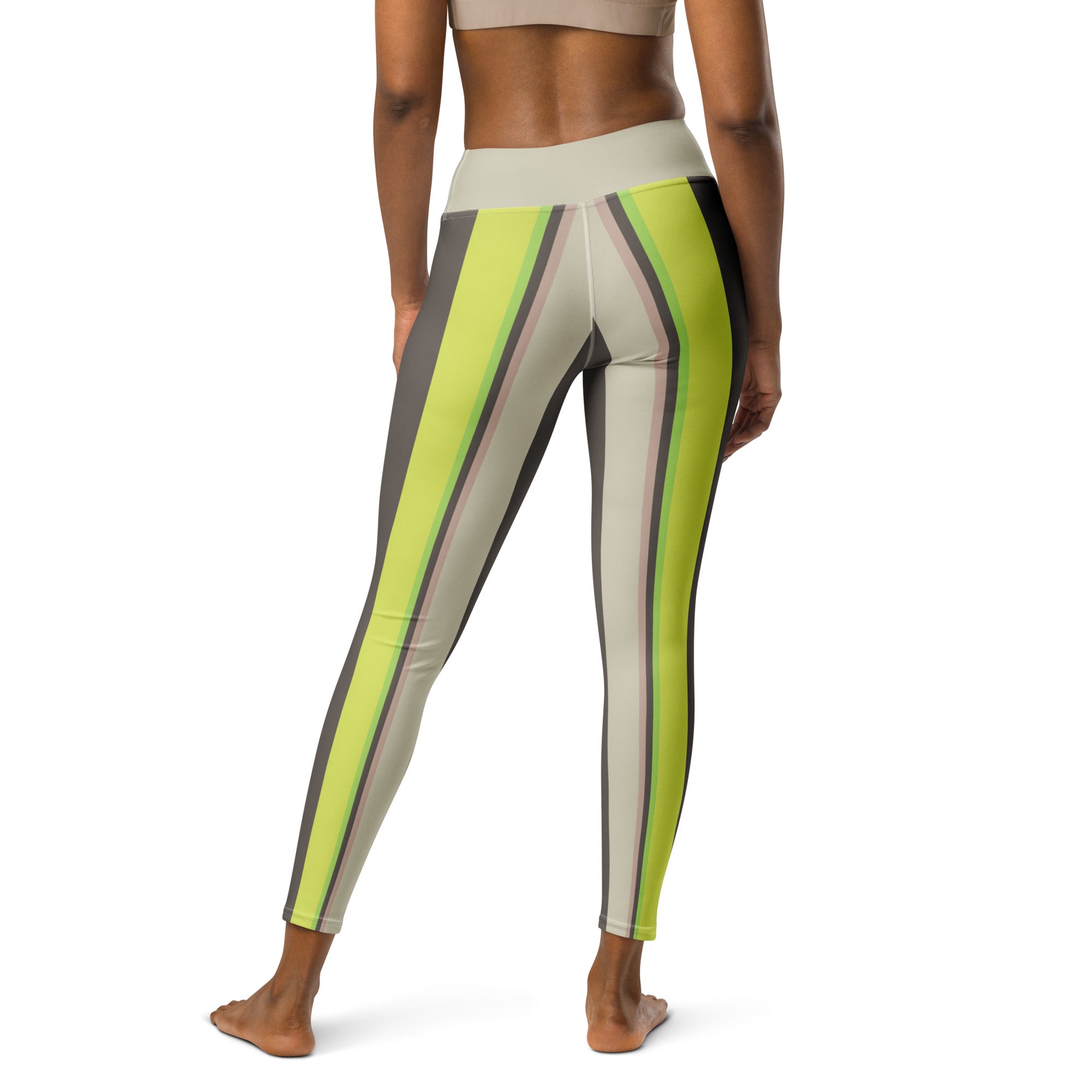 Soft, flexible yoga leggings with Zen garden print, ideal for meditation and movement.