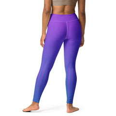 Let the vibrant colors of the Aurora Borealis inspire your yoga practice with these beautifully designed leggings.