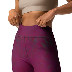 Close-up of Glitter 9 Yoga Leggings fabric.
