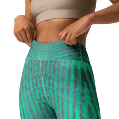 Soothing Aqua color Yoga Leggings to enhance your workout mood