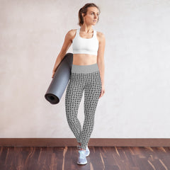 Elegant Polka-Dot Charm Yoga Leggings