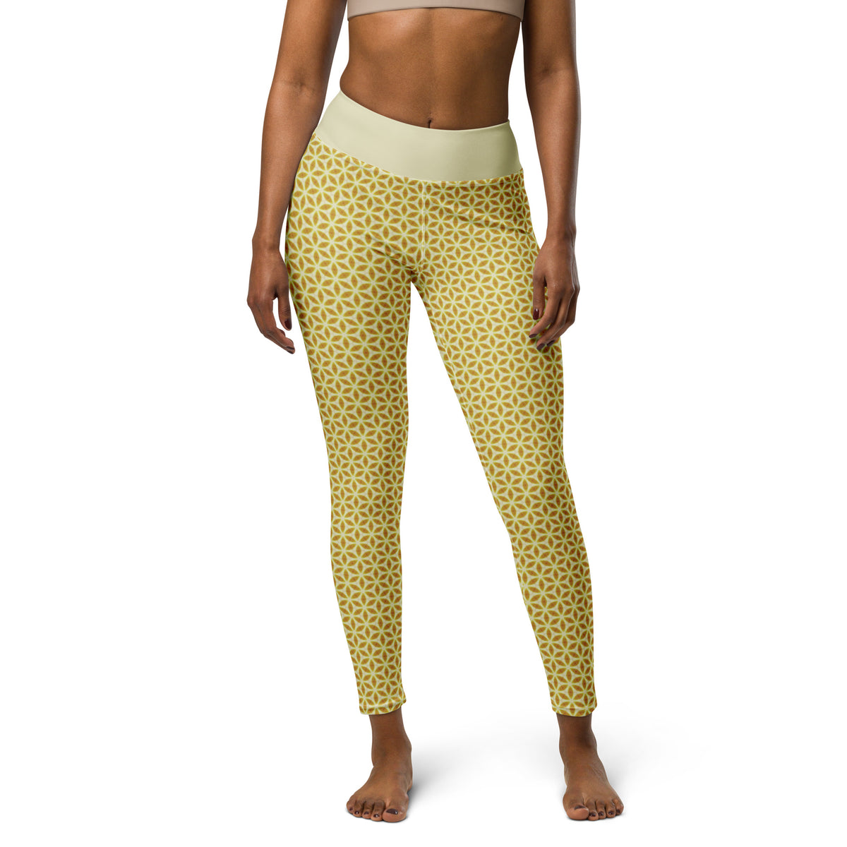 Abstract Aura Yoga Leggings