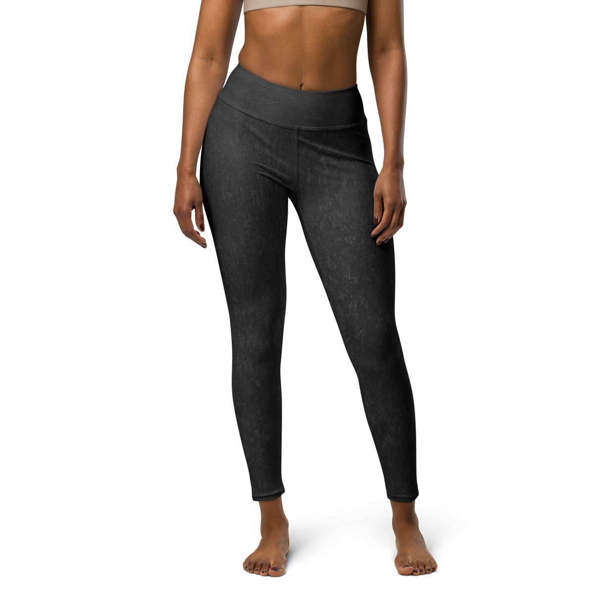 Textured Steel Yoga Leggings