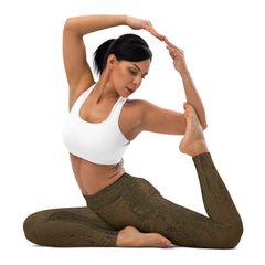 Silver Shine Yoga Leggings