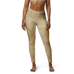 Satin Serenity Texture Yoga Leggings