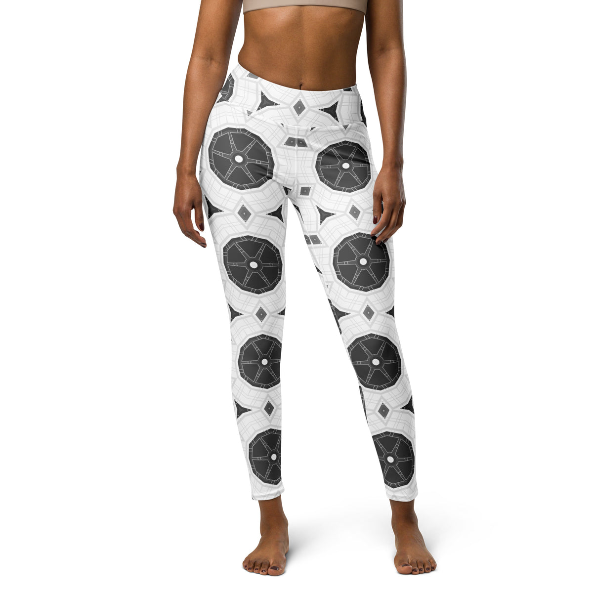 Radiant Rose Diamond Elegance Yoga Leggings