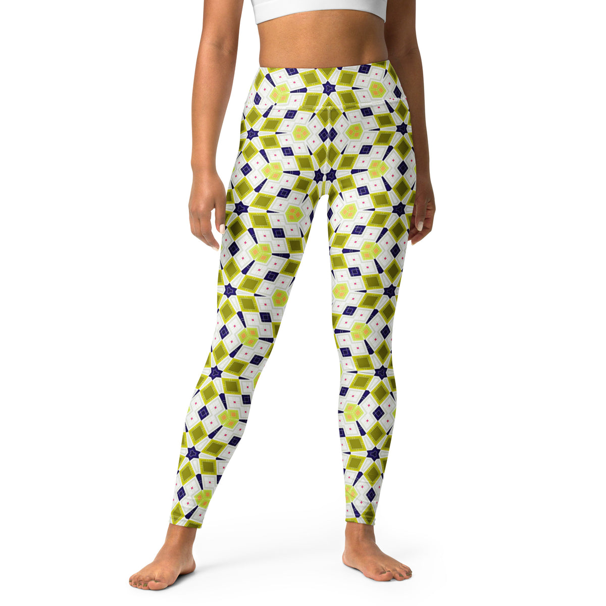 Whimsical Kaleidoscope Yoga Leggings