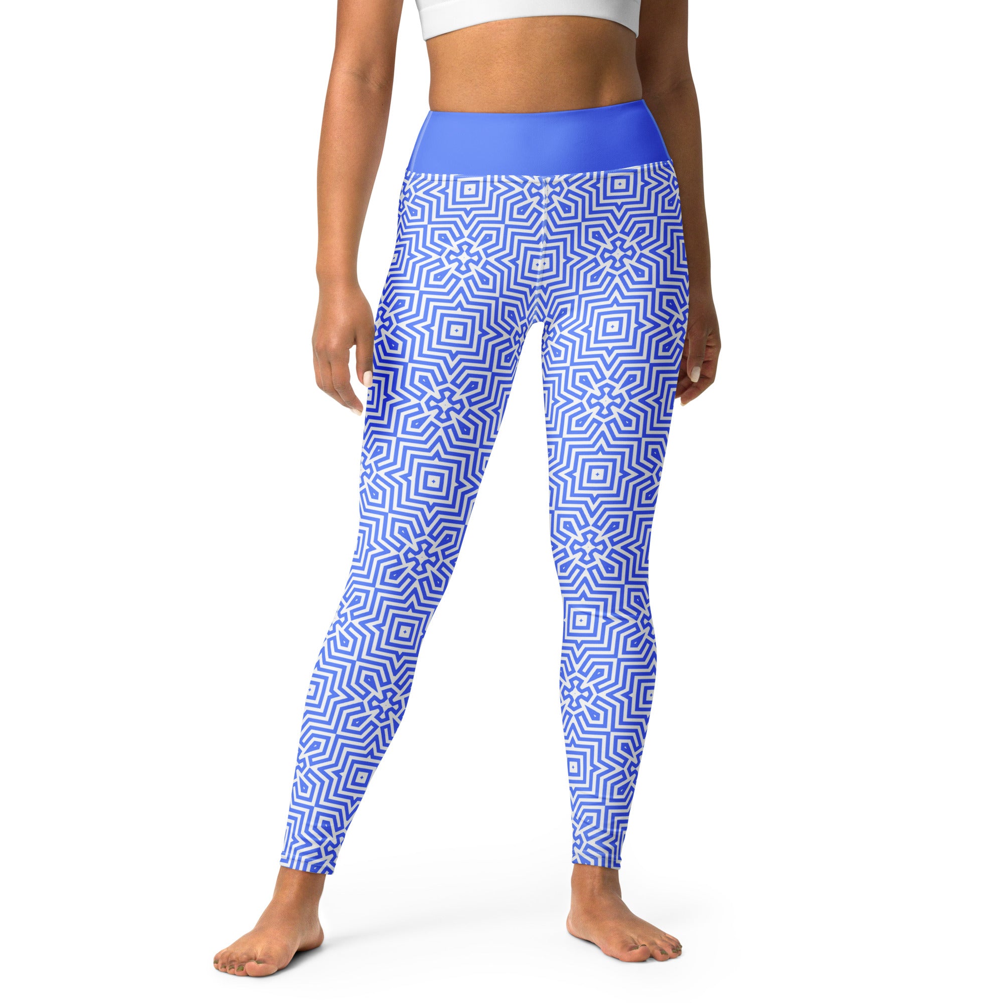 Product image of Radiant Reflection Yoga Leggings highlighting the high waistband and fit.