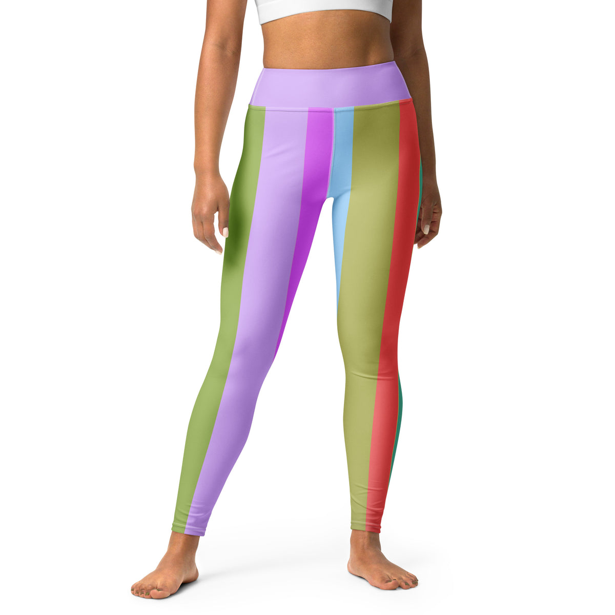 Galactic Stratosphere Yoga Leggings with cosmic design for fitness enthusiasts.