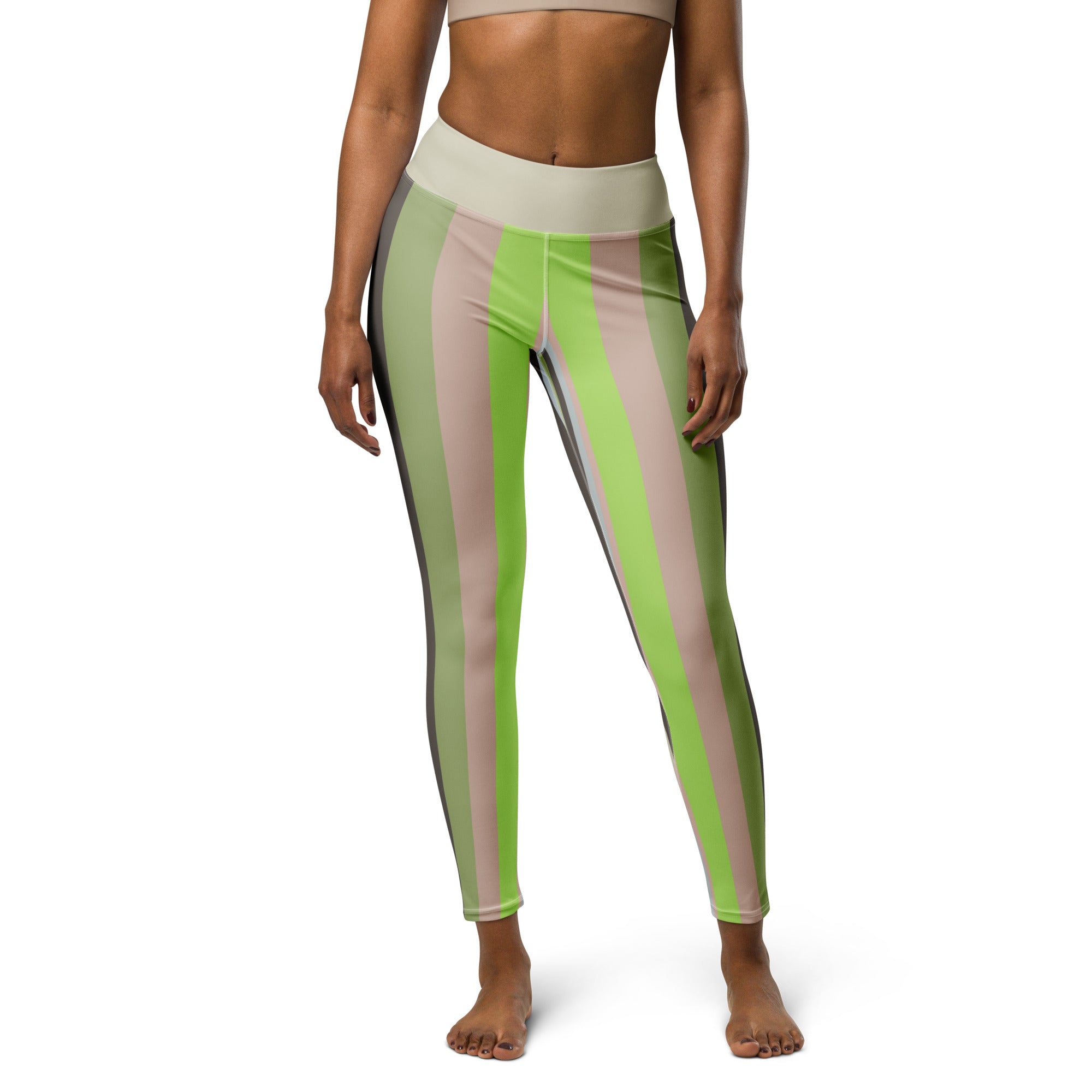 Elegant and durable Zen Garden patterned leggings, supporting your yoga poses in style.