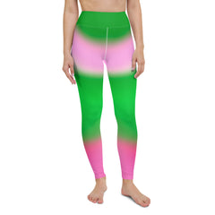 Pairing Cosmic Current Yoga Leggings with a sports bra for a complete workout look.