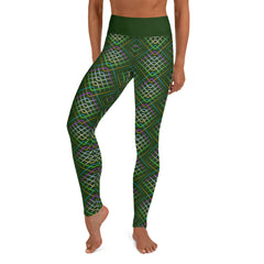 Colorful tribal print yoga pants for workout