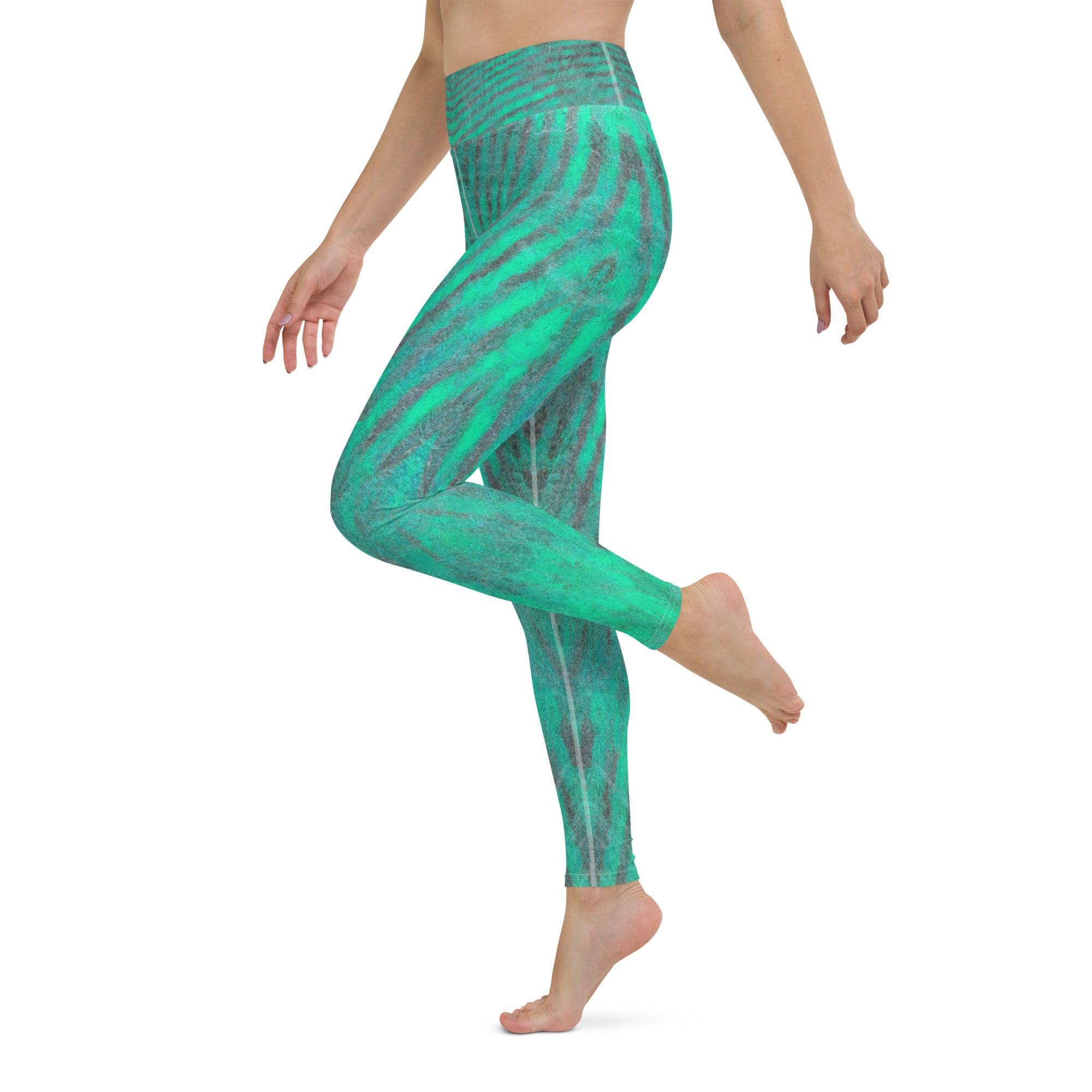 Stretchy Aqua Yoga Leggings for optimal movement and flexibility